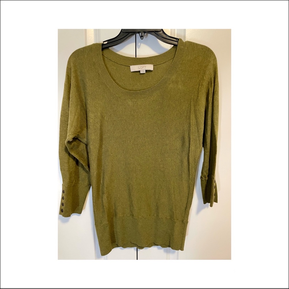 LOFT olive green sweater - sz XS
